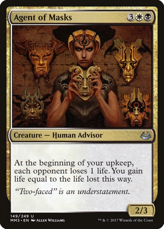 Image for Agent of Masks (Modern Masters 2017) (149) - Magic: The Gathering