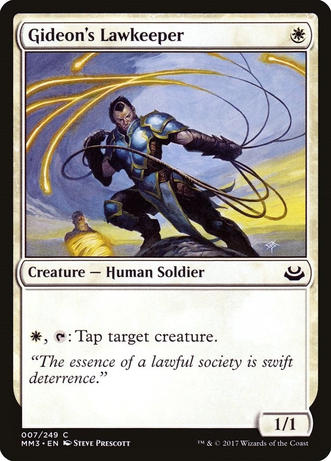 Image for Gideon's Lawkeeper (Modern Masters 2017) (7) - Magic: The Gathering