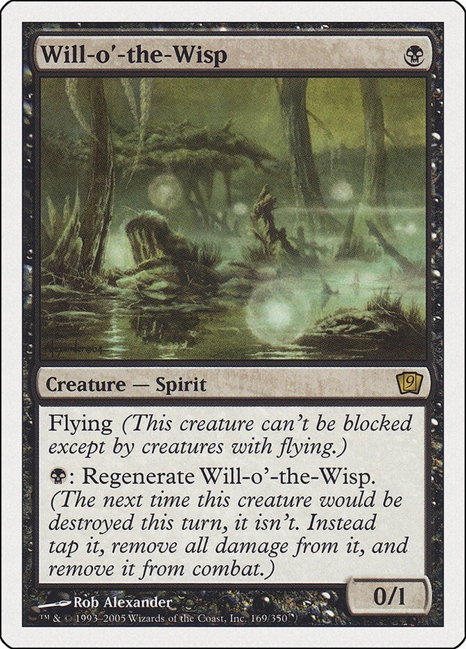 Image for Will-o'-the-Wisp (9th Edition) (169) - Magic: The Gathering