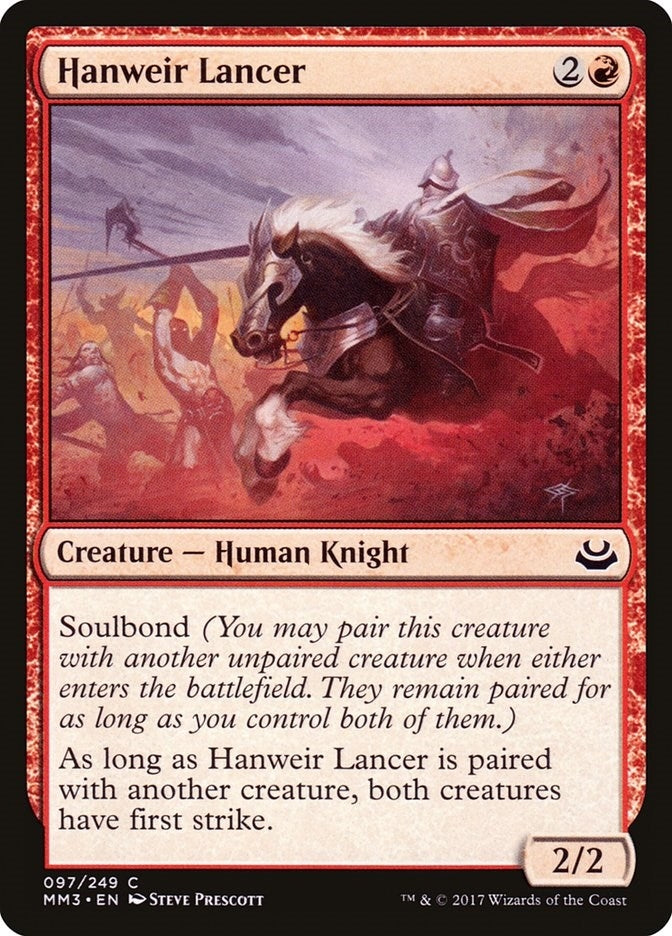 Image for Hanweir Lancer (Modern Masters 2017) (97) - Magic: The Gathering