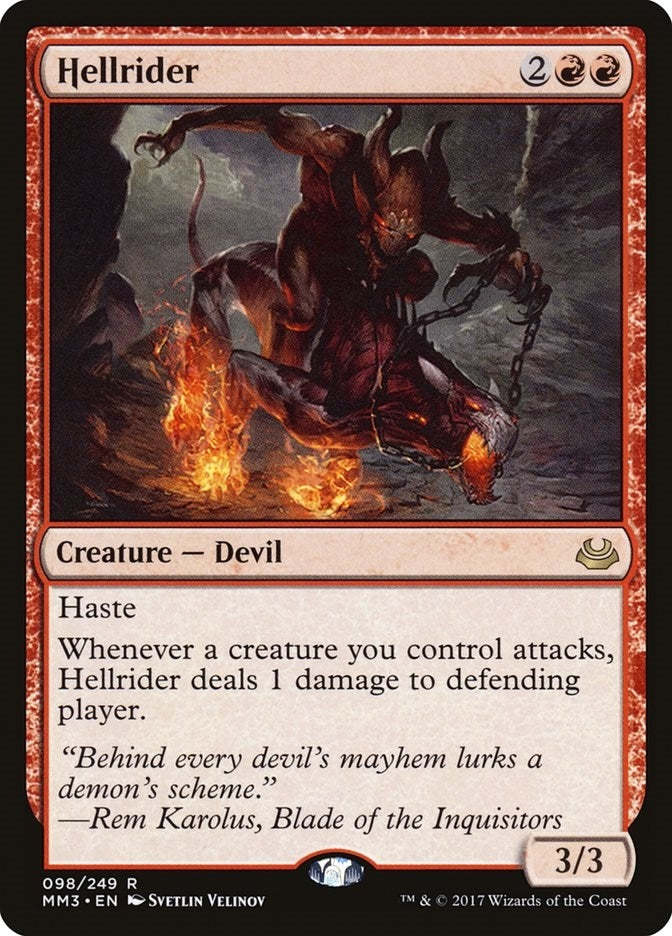 Image for Hellrider (Modern Masters 2017) (98) - Magic: The Gathering