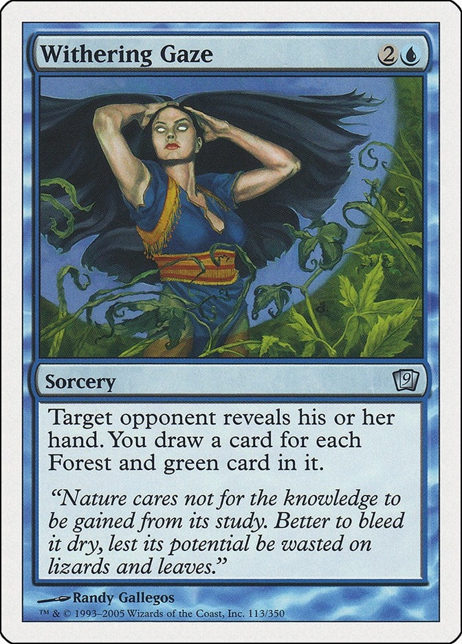 Image for Withering Gaze (9th Edition) (113) - Magic: The Gathering