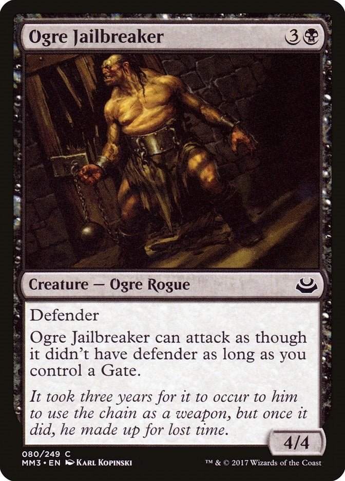 Image for Ogre Jailbreaker (Modern Masters 2017) (80) - Magic: The Gathering