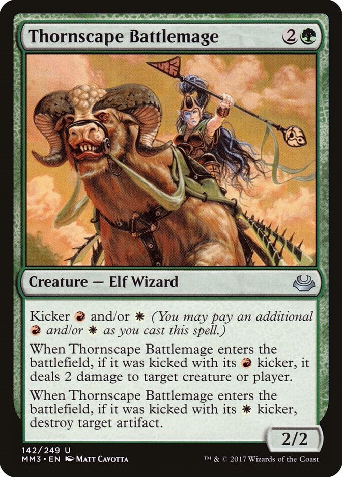 Image for Thornscape Battlemage (Modern Masters 2017) (142) - Magic: The Gathering