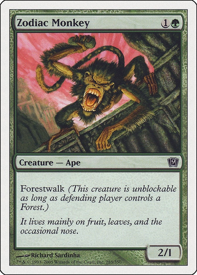 Image for Zodiac Monkey (9th Edition) - Magic: The Gathering
