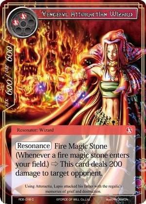 Image for Vengeful Attoractian Wizard (Return of the Dragon Emperor) (RDE-016) - Force of Will