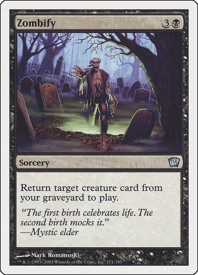 Image for Zombify (9th Edition) - Magic: The Gathering
