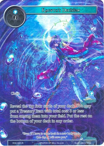 Image for Kaguya's Decision (Full Art) (Return of the Dragon Emperor) (RDE-021) - Force of Will