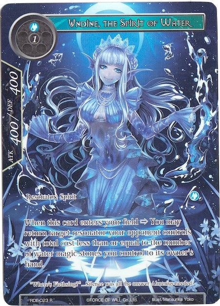 Image for Undine, the Spirit of Water (Full Art) (Return of the Dragon Emperor) (RDE-023) - Force of Will