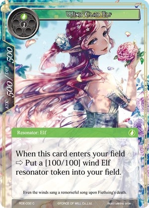 Image for Wind Clad Elf (Return of the Dragon Emperor) (RDE-032) - Force of Will