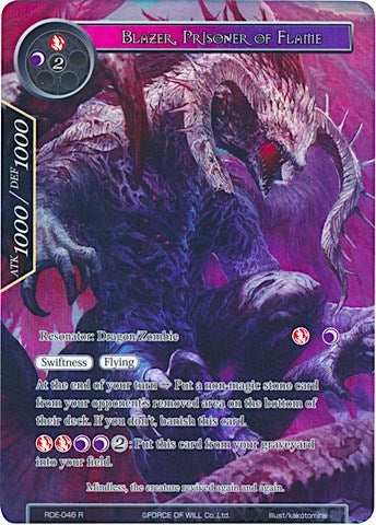 Image for Blazer, Prisoner of Flame (Full Art) (Return of the Dragon Emperor) (RDE-046) - Force of Will