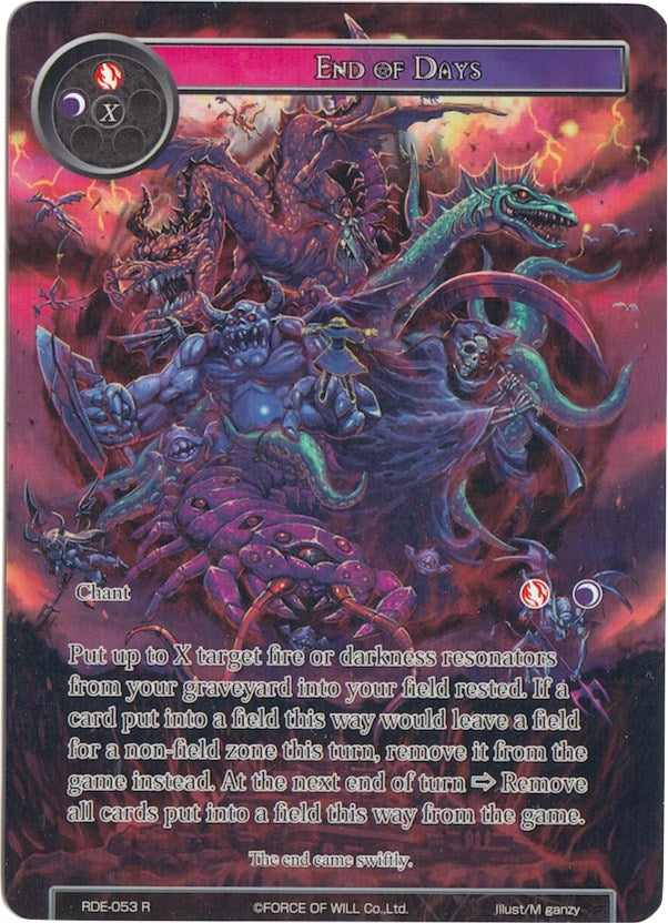 Image for End of Days (Full Art) (Return of the Dragon Emperor) (RDE-053) - Force of Will