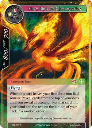 Image for Fiery Bird of Reincarnation (Return of the Dragon Emperor) (RDE-057) - Force of Will