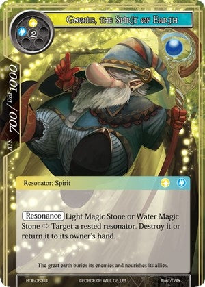 Image for Gnome, the Spirit of Earth (Return of the Dragon Emperor) (RDE-063) - Force of Will