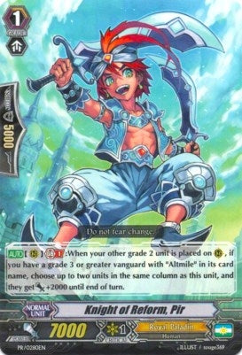 Image for Knight of Reform, Pir (Promo Cards) (PR/0280EN) - Cardfight Vanguard