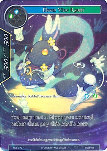 Image for Moon View Rabbit (Full Art) (Return of the Dragon Emperor) (RDE-072) - Force of Will