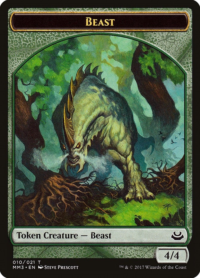 Image for Beast Token (010) (Modern Masters 2017) (10) - Magic: The Gathering