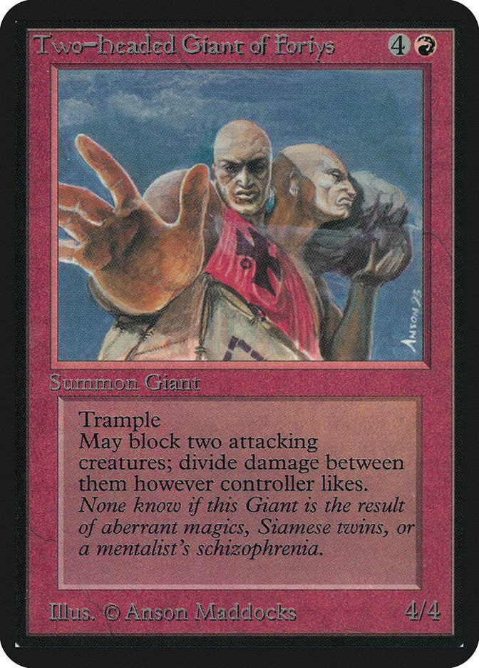 Image for Two-Headed Giant of Foriys (Alpha Edition) - Magic: The Gathering