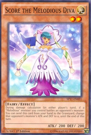 Image for Score the Melodious Diva (Starfoil) (Star Pack - Battle Royal) (SP17-EN031) - YuGiOh
