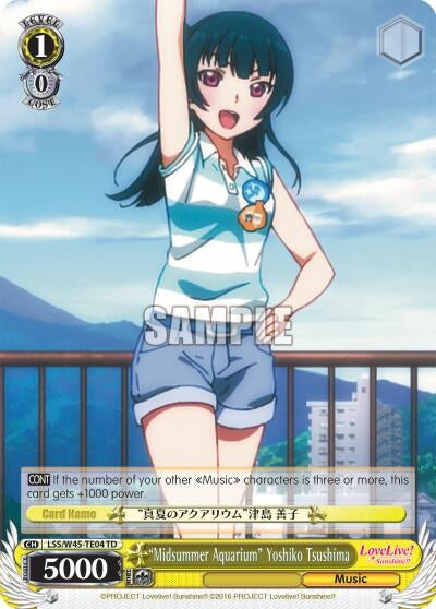 Image for "Midsummer Aquarium" Yoshiko Tsushima (Love Live! Sunshine!!) (LSS/W45-TE04 TD) - Weiss Schwarz