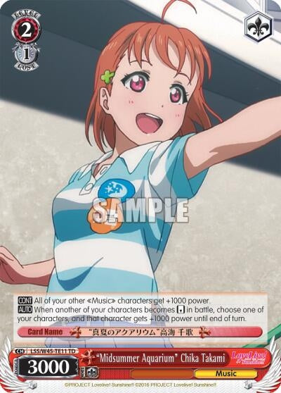 Image for Midsummer Aquarium" Chika Takami (Love Live! Sunshine!!) (LSS/W45-TE11 TD) - Weiss Schwarz