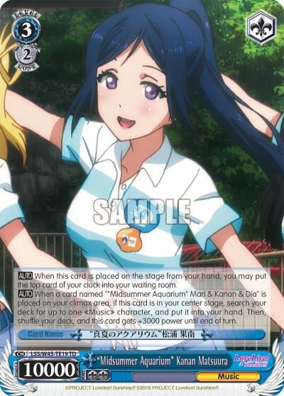 Image for "Midsummer Aquarium" Kanan Matsuura (Love Live! Sunshine!!) (LSS/W45-TE19 TD) - Weiss Schwarz