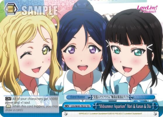Image for "Midsummer Aquarium" Mari & Kanan & Dia (Love Live! Sunshine!!) (LSS/W45-TE22 TD) - Weiss Schwarz