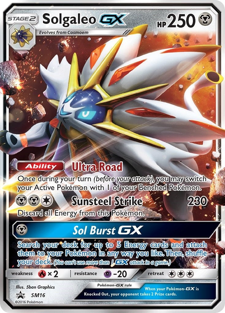 Image for Solgaleo GX - SM16 (SM Promos) (SM16) - Pokemon