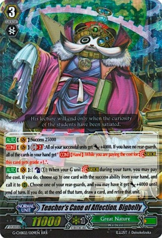Image for Teacher's Cane of Affection, Bigbelly (G-CHB02: We ARE!!! Trinity Dragon) (G-CHB02/009EN) - Cardfight Vanguard