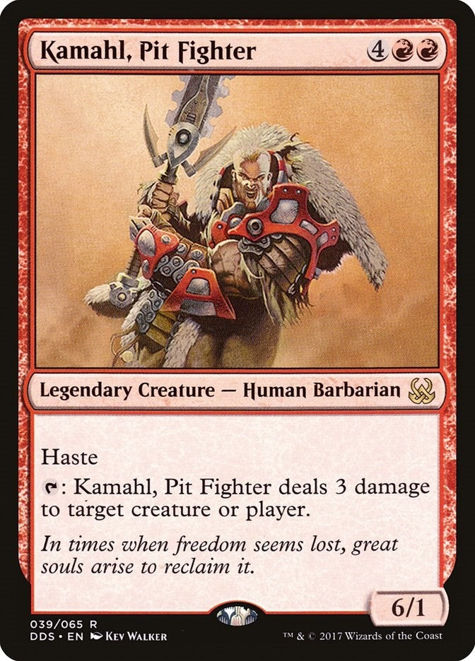 Image for Kamahl, Pit Fighter (Duel Decks: Mind vs. Might) (39) - Magic: The Gathering