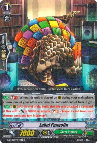 Image for Label Pangolin (G-CHB02: We ARE!!! Trinity Dragon) (G-CHB02/041EN) - Cardfight Vanguard