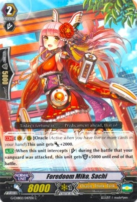 Image for Foredoom Miko, Sachi (G-CHB02: We ARE!!! Trinity Dragon) (G-CHB02/047EN) - Cardfight Vanguard