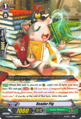 Image for Reader Pig (G-CHB02: We ARE!!! Trinity Dragon) (G-CHB02/069EN) - Cardfight Vanguard
