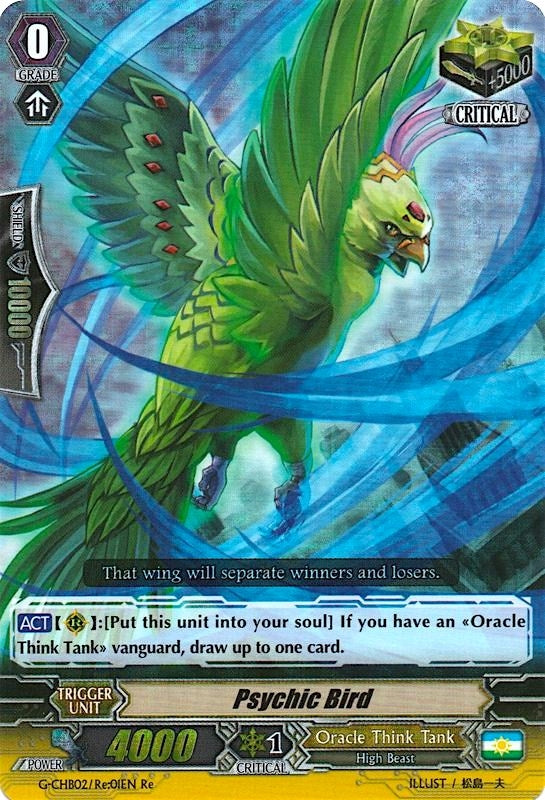 Image for Psychic Bird (G-CHB02: We ARE!!! Trinity Dragon) (G-CHB02/Re:01EN) - Cardfight Vanguard