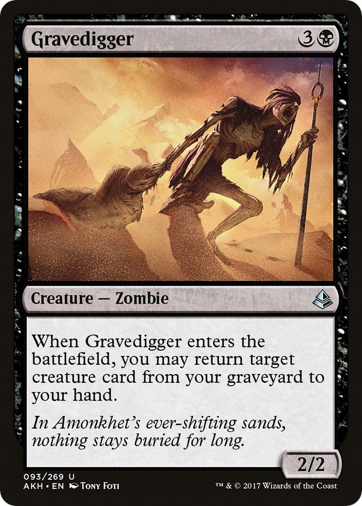 Image for Gravedigger (Amonkhet) (93) - Magic: The Gathering