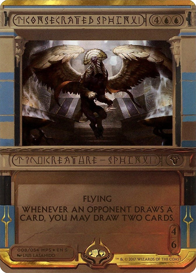 Image for Consecrated Sphinx (Masterpiece Series: Amonkhet Invocations) (8) - Magic: The Gathering