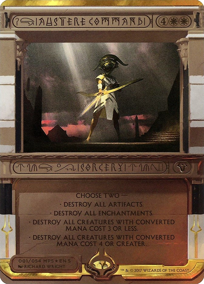 Image for Austere Command (Masterpiece Series: Amonkhet Invocations) (1) - Magic: The Gathering
