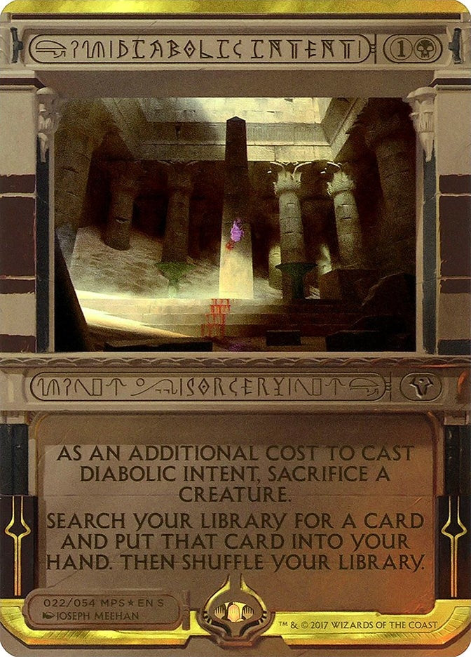 Image for Diabolic Intent (Masterpiece Series: Amonkhet Invocations) (22) - Magic: The Gathering