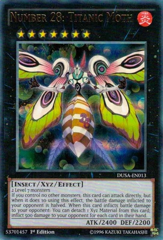 Image for Number 28: Titanic Moth (Duelist Saga) (DUSA-EN013) - YuGiOh