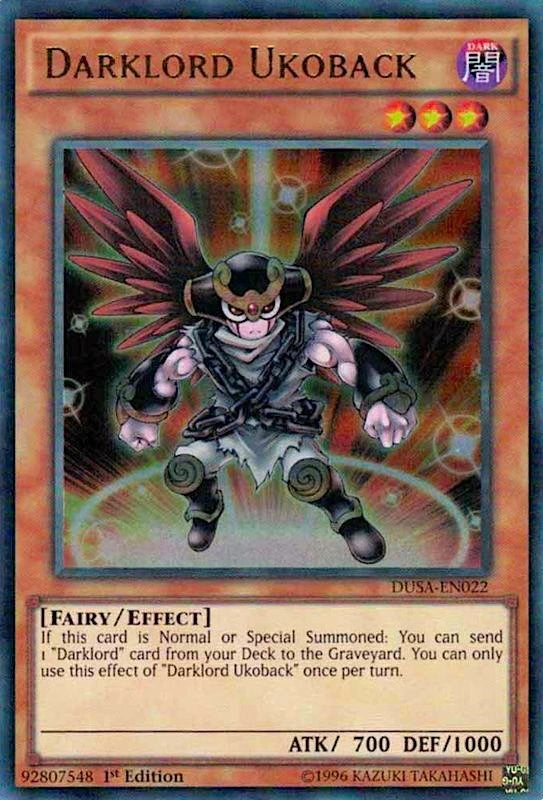 Image for Darklord Ukoback (Duelist Saga) (DUSA-EN022) - YuGiOh