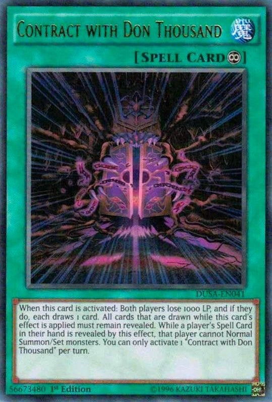Image for Contract with Don Thousand (Duelist Saga) (DUSA-EN041) - YuGiOh
