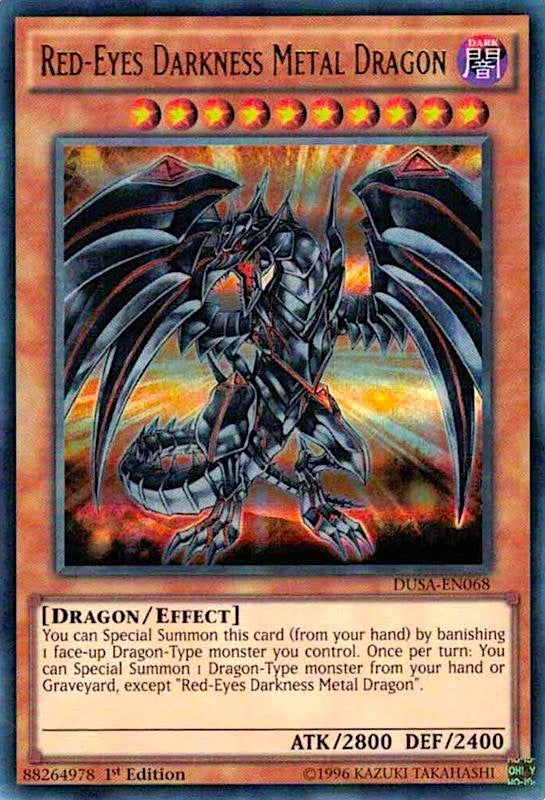 Image for Red-Eyes Darkness Metal Dragon (Duelist Saga) (DUSA-EN068) - YuGiOh