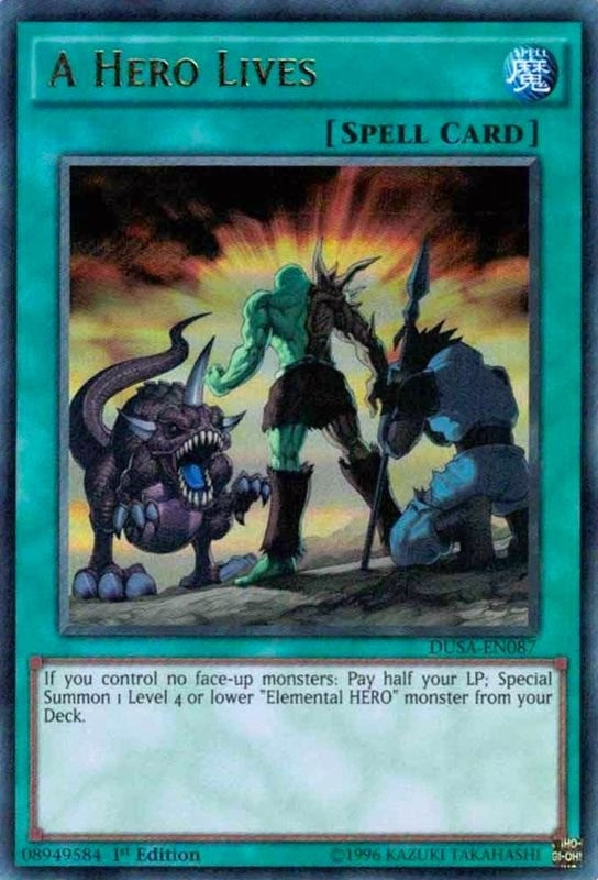 Image for A Hero Lives (Duelist Saga) (DUSA-EN087) - YuGiOh