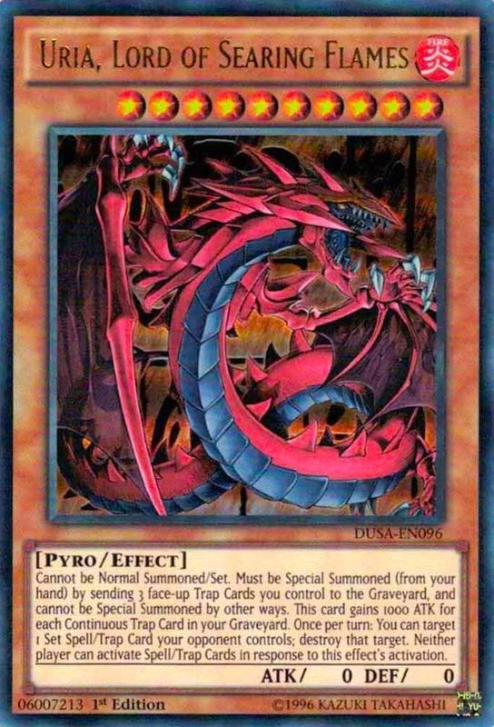 Image for Uria, Lord of Searing Flames (Duelist Saga) (DUSA-EN096) - YuGiOh
