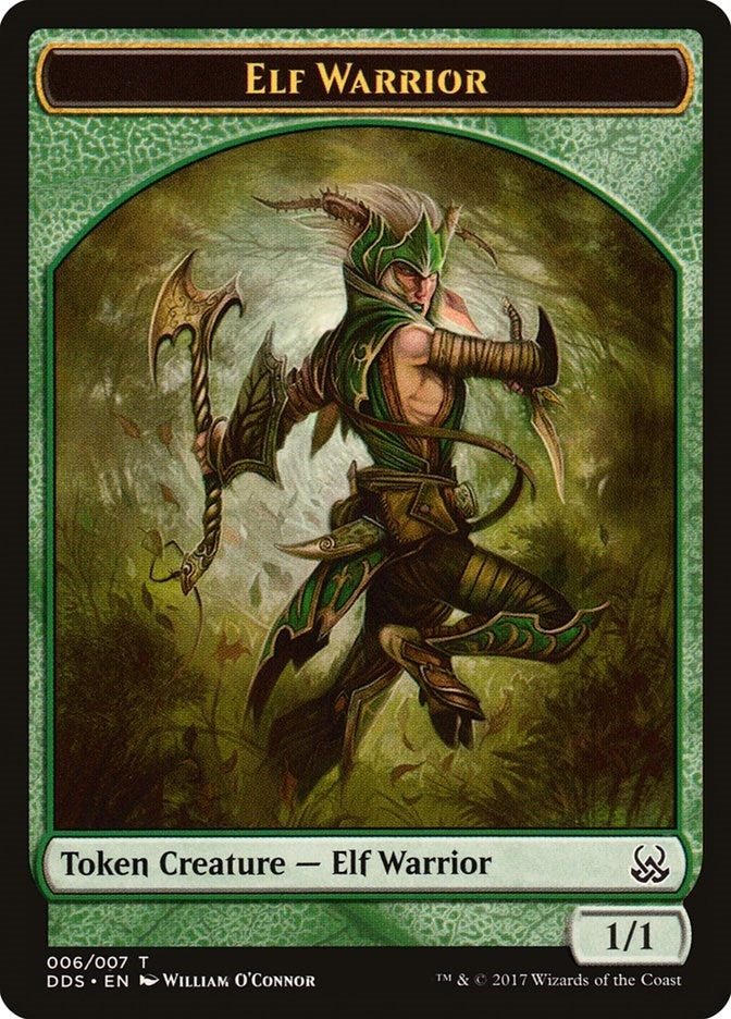 Image for Elf Warrior Token (Duel Decks: Mind vs. Might) (6) - Magic: The Gathering