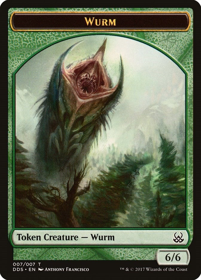 Image for Wurm Token (Duel Decks: Mind vs. Might) (7) - Magic: The Gathering