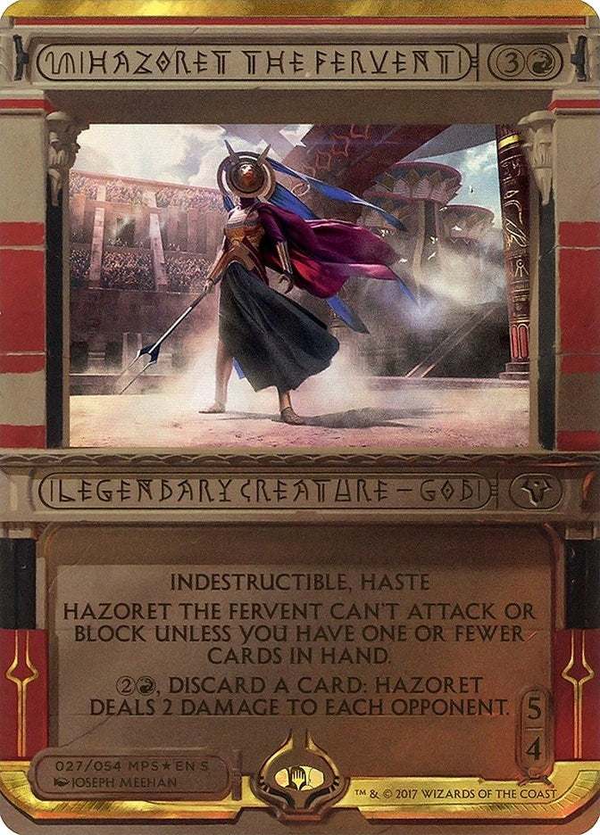 Image for Hazoret the Fervent (Masterpiece Series: Amonkhet Invocations) (27) - Magic: The Gathering
