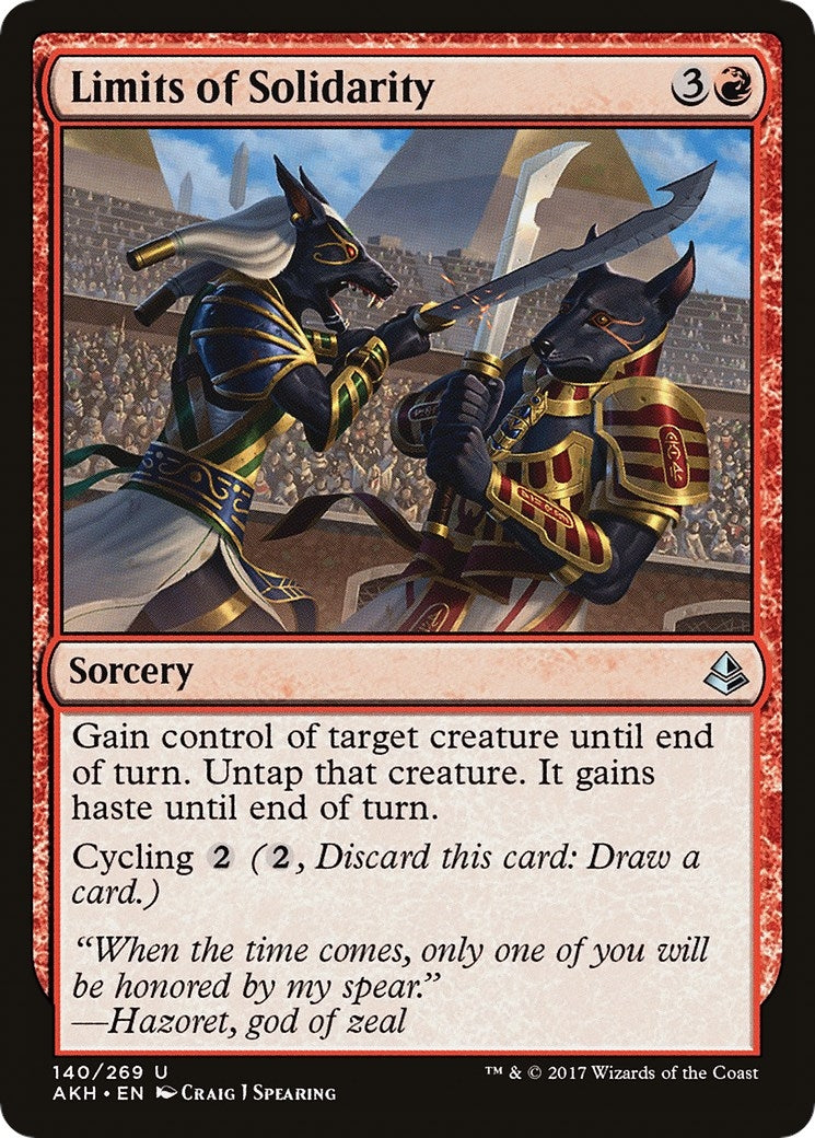 Image for Limits of Solidarity (Amonkhet) (140) - Magic: The Gathering