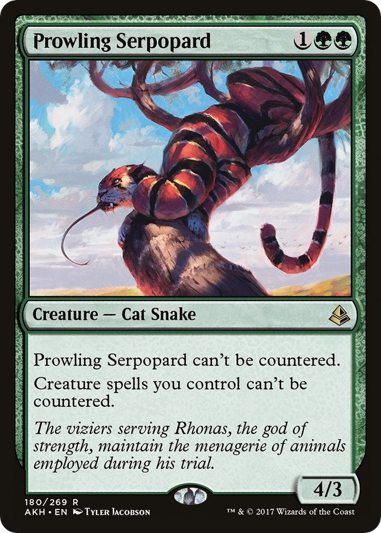 Image for Prowling Serpopard (Amonkhet) (180) - Magic: The Gathering