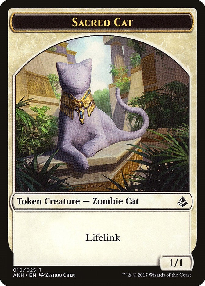 Image for Sacred Cat Token (Amonkhet) (10) - Magic: The Gathering